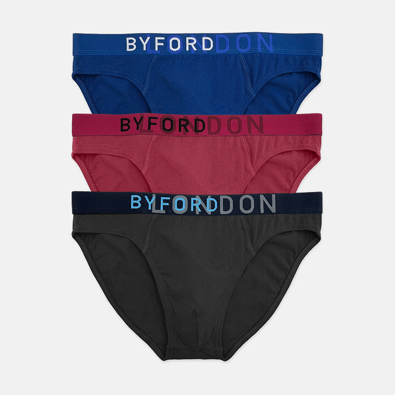 Byford 3pcs Men's Hipster Briefs | Cotton Elastane | BMB278152AS1