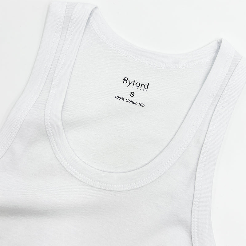 Byford 3pcs Men's Singlet | Cotton Rib | BMN278489AS1