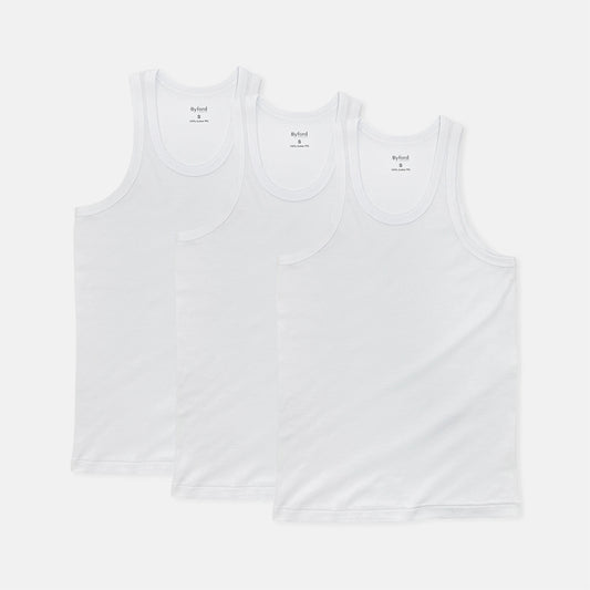 Byford 3pcs Men's Singlet | Cotton Rib | BMN278489AS1