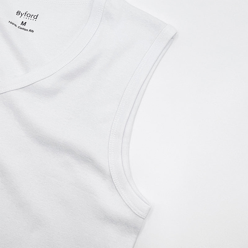 Byford 3pcs Men's V-Neck Muscle Tee | Cotton Rib | BMN278491AS1