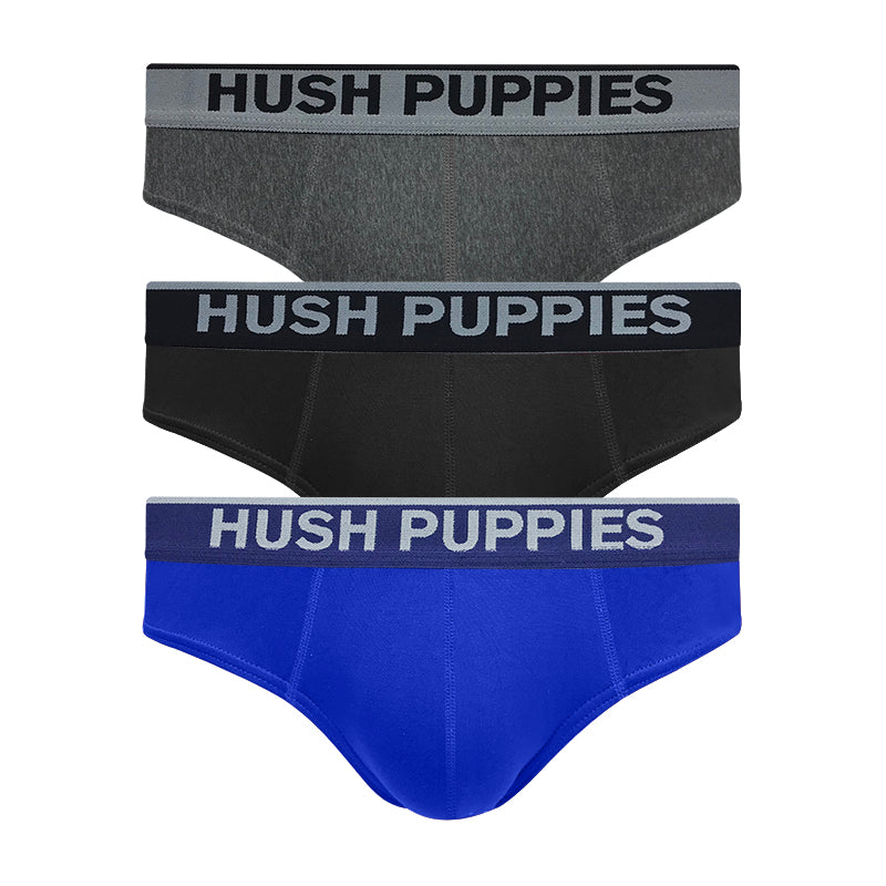 Hush Puppies 3pcs Men's Mini Briefs | Bamboo Elastane | HMB702178AS1
