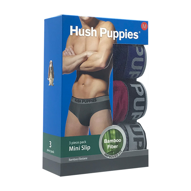 Hush Puppies 3pcs Men's Mini Briefs | Bamboo Elastane | HMB702178AS1