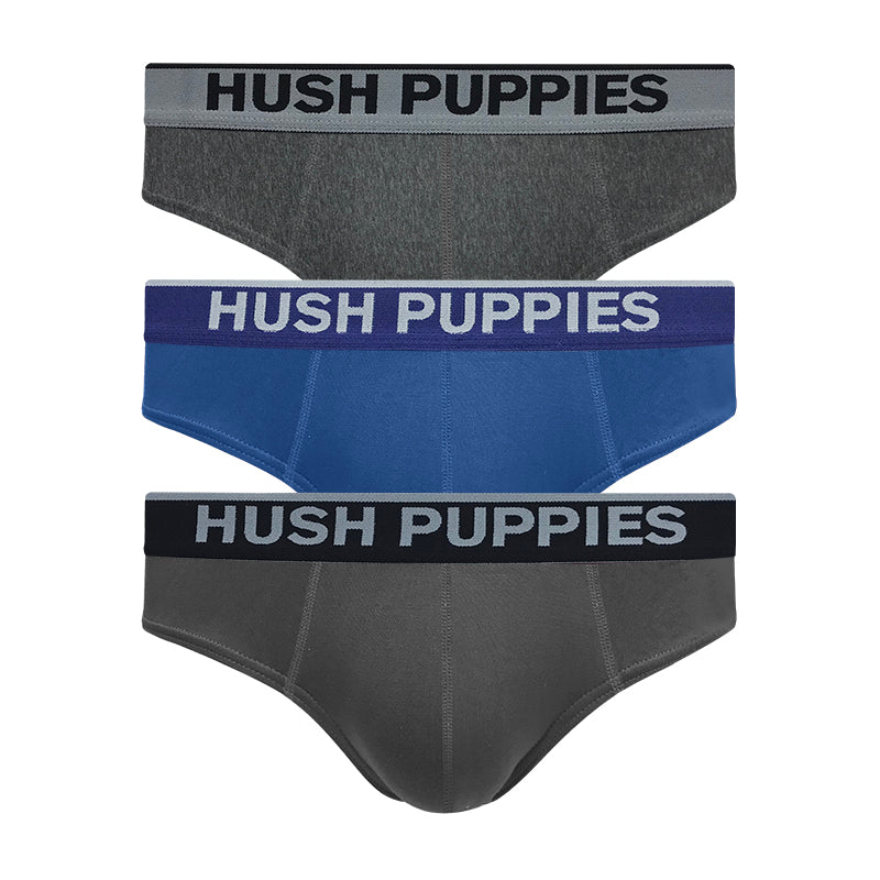 Hush Puppies 3pcs Men's Mini Briefs | Bamboo Elastane | HMB702178AS1