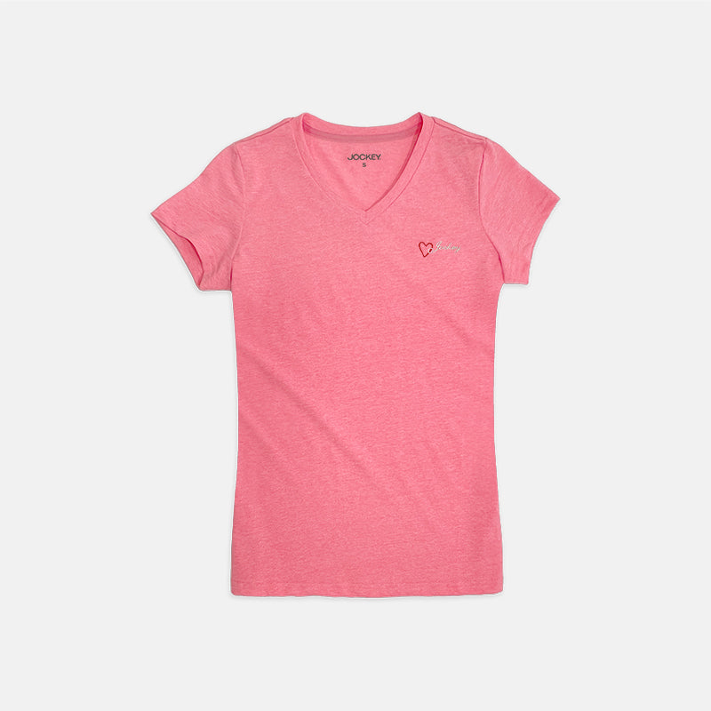 Jockey® Ladies' V-Neck Tee | Cotton | JLT358913
