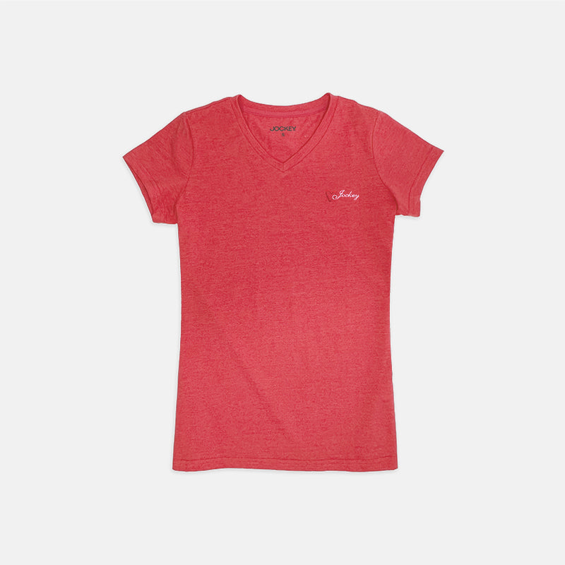 Jockey® Ladies' V-Neck Tee | Cotton | JLT358913
