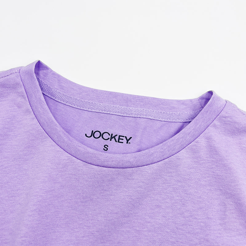 Jockey® Ladies Round Neck Basic Tee with Embroidery | JLT358945