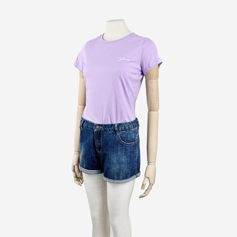 Jockey® Ladies Round Neck Basic Tee with Embroidery | JLT358945
