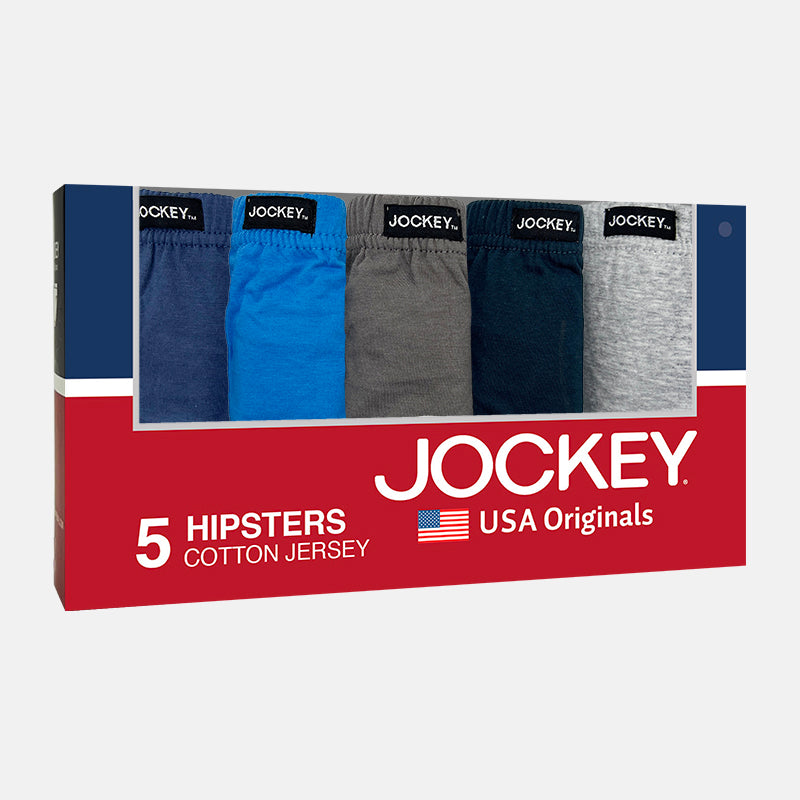 Jockey 5pcs Men's Hipster Briefs | Cotton Jersey | JMB308648AS1
