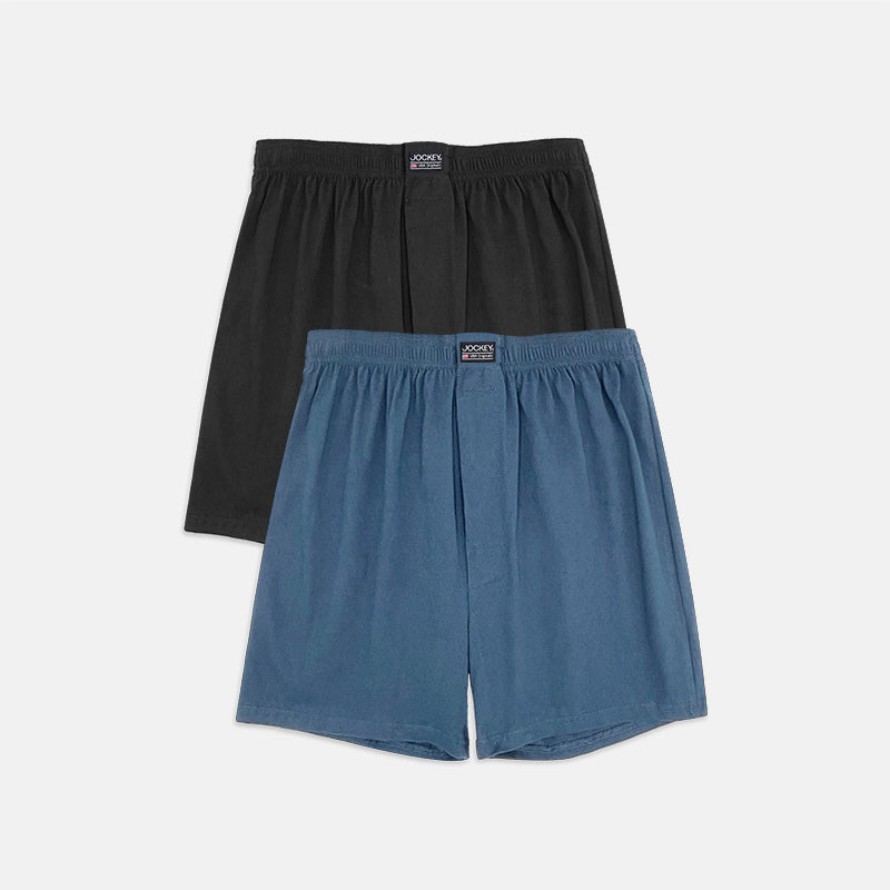 Jockey 2pcs Men's Knit Boxer Shorts Cotton JMX338710AS1