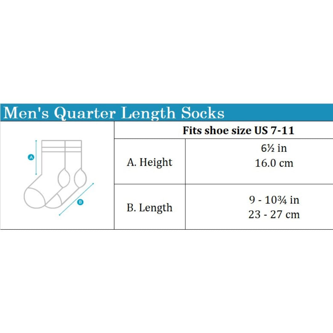 Regatta Crew 3prs Men's Quarter Socks - Colour Bar | Cotton Elastane | RMS238002AS1