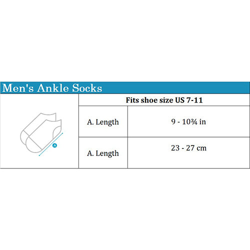 Regatta Crew 3prs Men's Half Terry Ankle Socks - Graphic | Cotton Elastane | RMS238001AS1