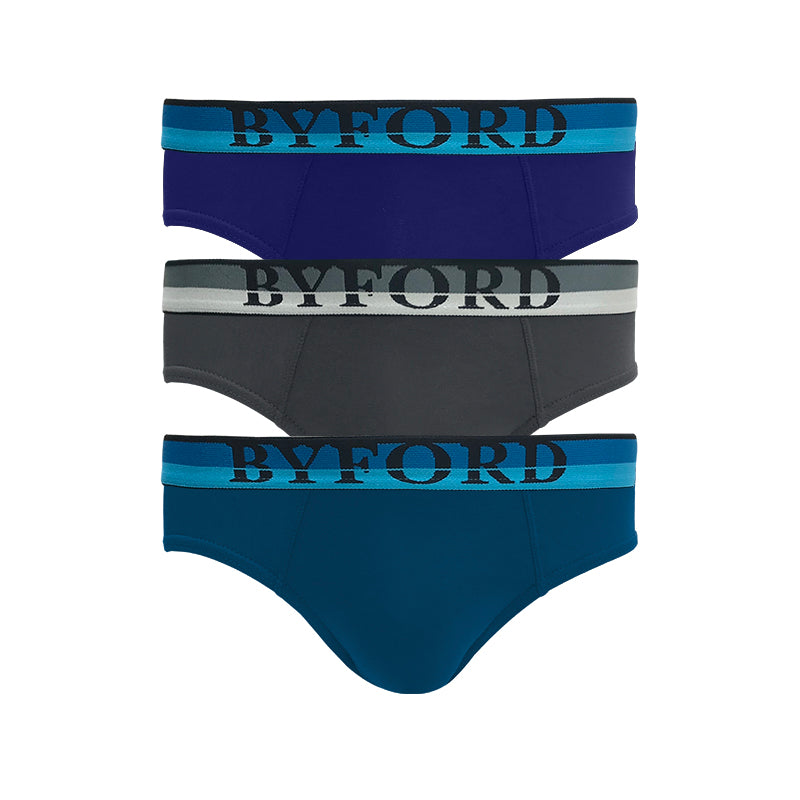 Byford 3pcs Men's Mini Briefs | Cotton Elastane | BMB107735AS1