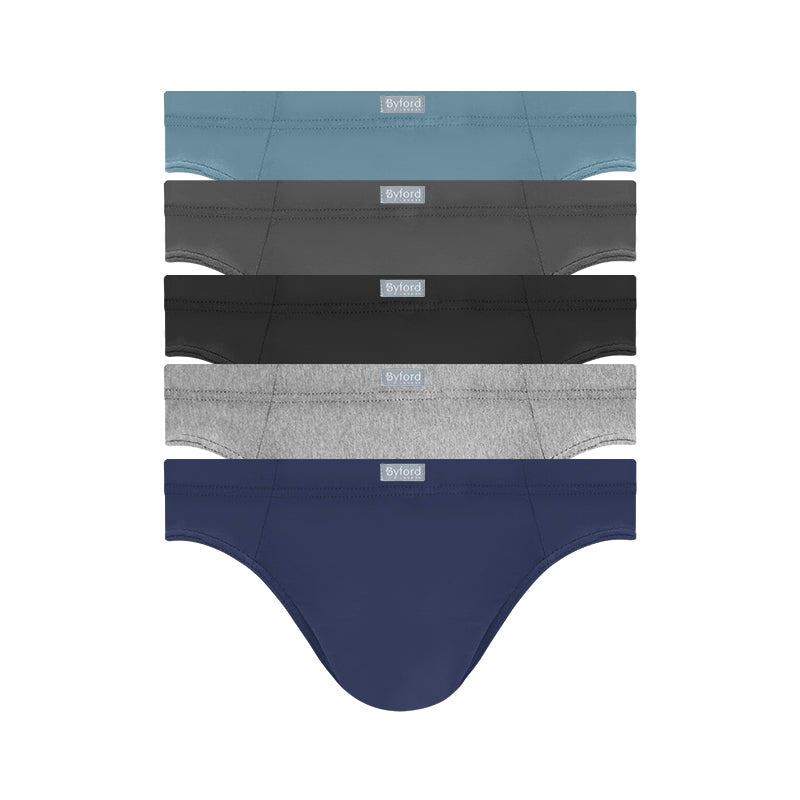Byford 5pcs Men's Mini Briefs | Combed Cotton | BMB207993AS1