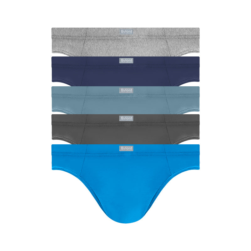 Byford 5pcs Men's Mini Briefs | Combed Cotton | BMB207993AS1