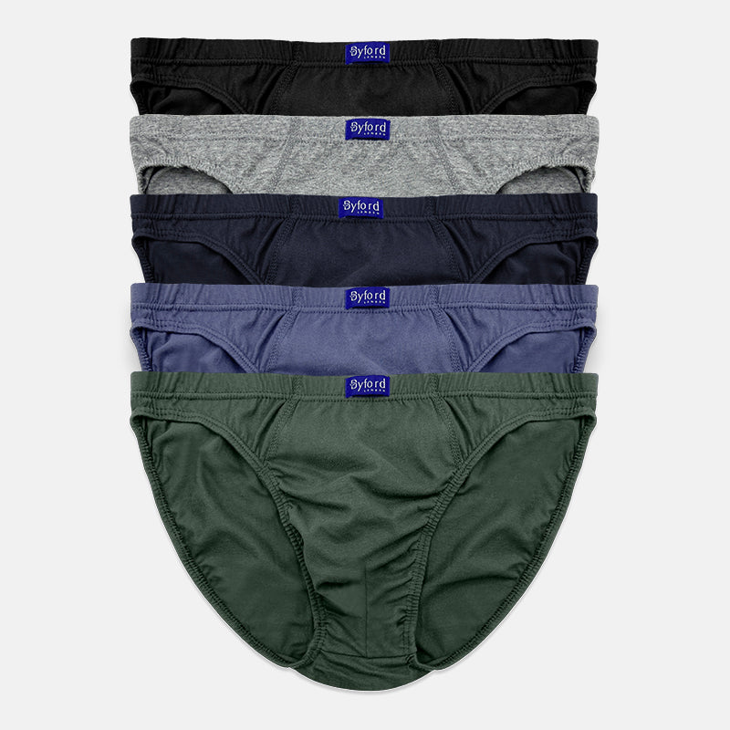 Byford 5pcs Men's Micro Briefs | Combed Cotton | BMB907262AS1