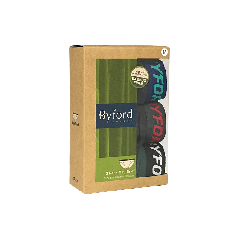 Byford 3pcs Men's Mini Briefs | Bamboo Elastane | BMB937271AS1