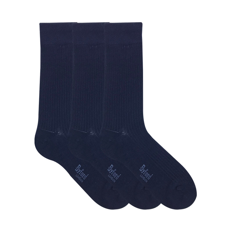Byford 3prs Men's Full Length Socks | Cotton Elastane | BMS371261AS1