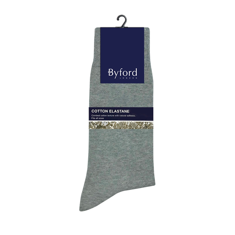 Byford 3prs Men's Full Length Socks | Cotton Elastane | BMS658997AS1