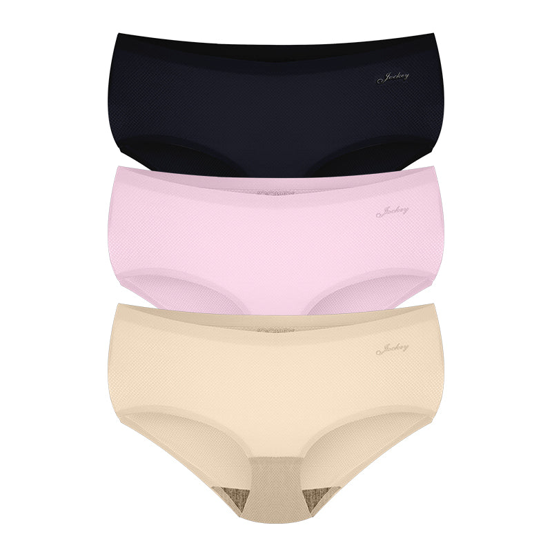 Jockey® 3pcs Ladies' Hipster Panties | No Panty Line Promise® | Microfiber Spandex | JLU278450