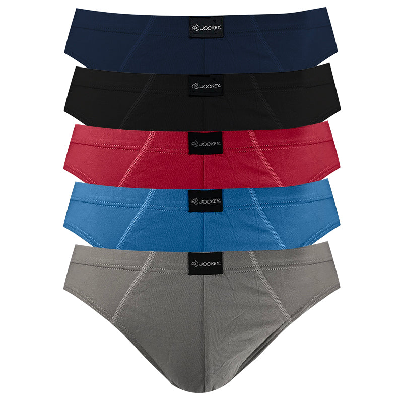 Jockey® 5pcs Men's Bikini Briefs | Cotton | USA | JMB151062AS1