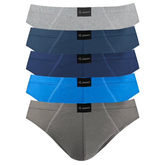 Jockey® 5pcs Men's Bikini Briefs | Cotton | USA | JMB151062AS1