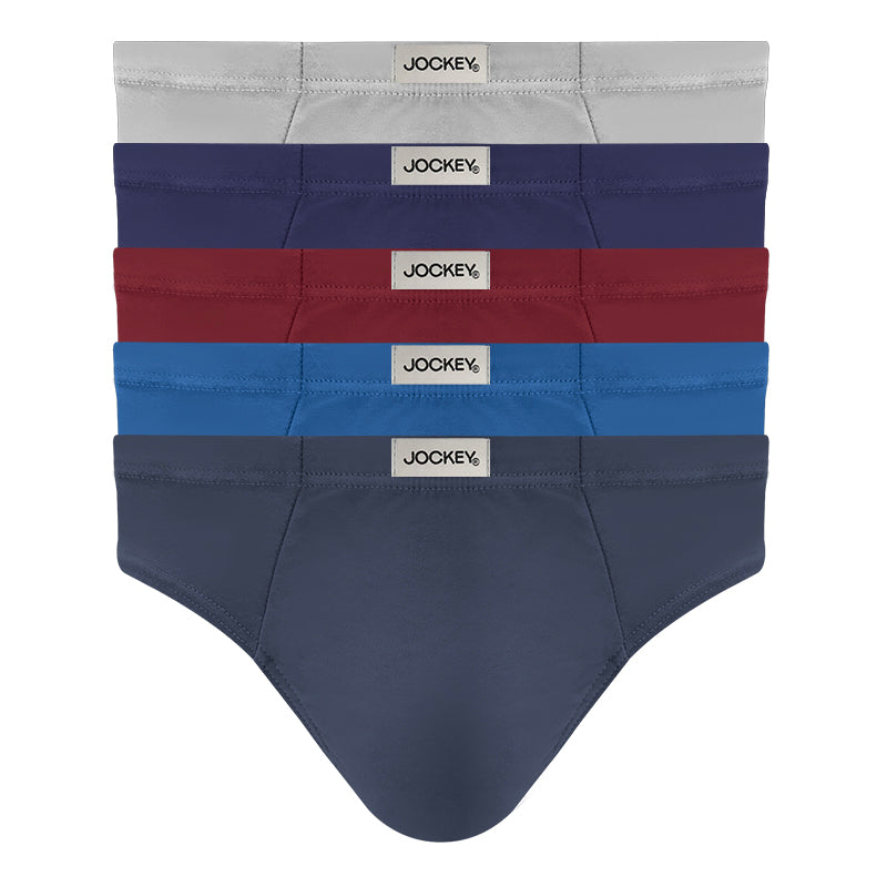 Jockey® 5pcs Men's Hipster Briefs | Microfiber Bamboo Elastane JMB157744AS1
