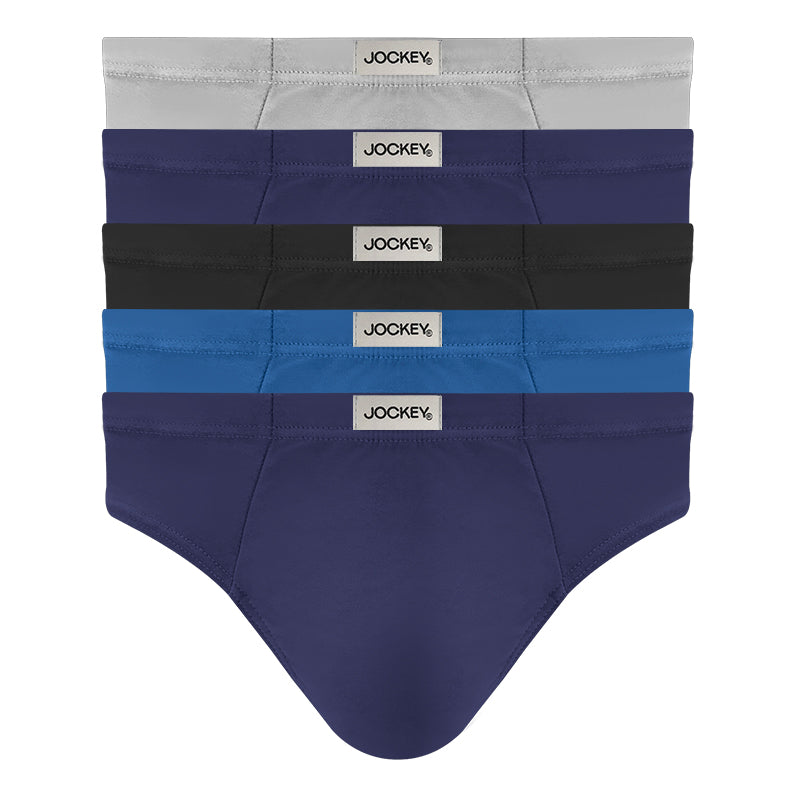 Jockey® 5pcs Men's Hipster Briefs | Microfiber Bamboo Elastane JMB157744AS1