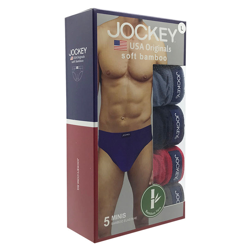 Jockey® 5pcs Men's Mini Briefs | Bamboo Elastane JMB157755AS1