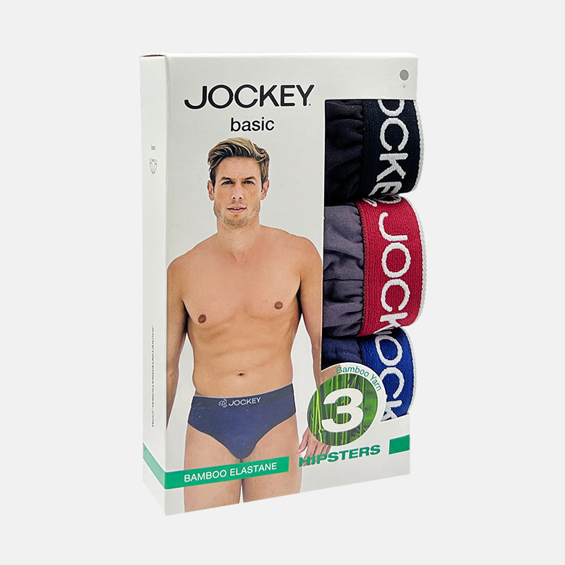 Jockey® 3pcs Men's Hipster Briefs | Bamboo Elastane | Basic | JMB958475AS1