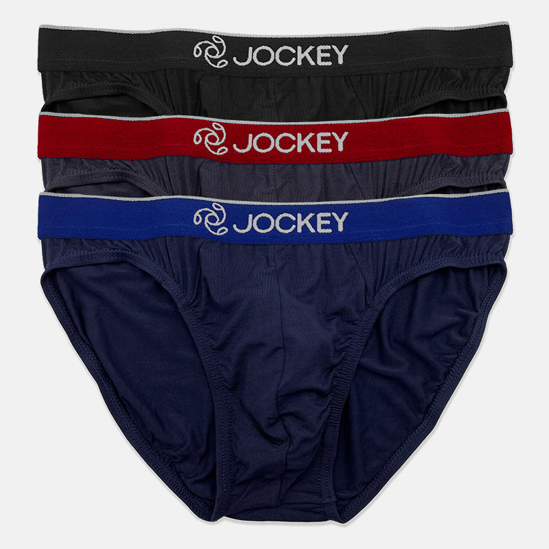 Jockey® 3pcs Men's Hipster Briefs | Bamboo Elastane | Basic | JMB958475AS1