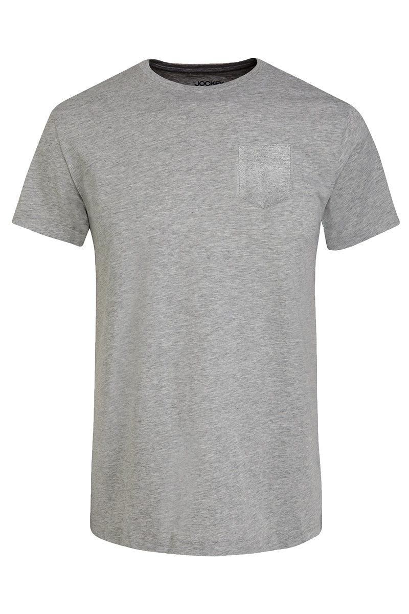 Jockey® 1pc Men's Basic Tee With Embroidery On Pocket | Cotton Single Jersey | Slim Fit | JMT937729