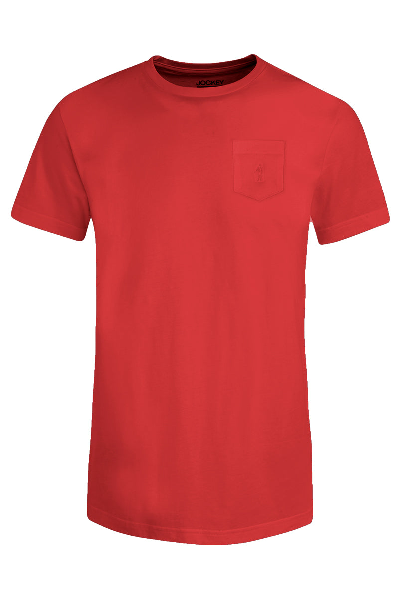 Jockey® 1pc Men's Basic Tee With Embroidery On Pocket | Cotton Single Jersey | Slim Fit | JMT937729