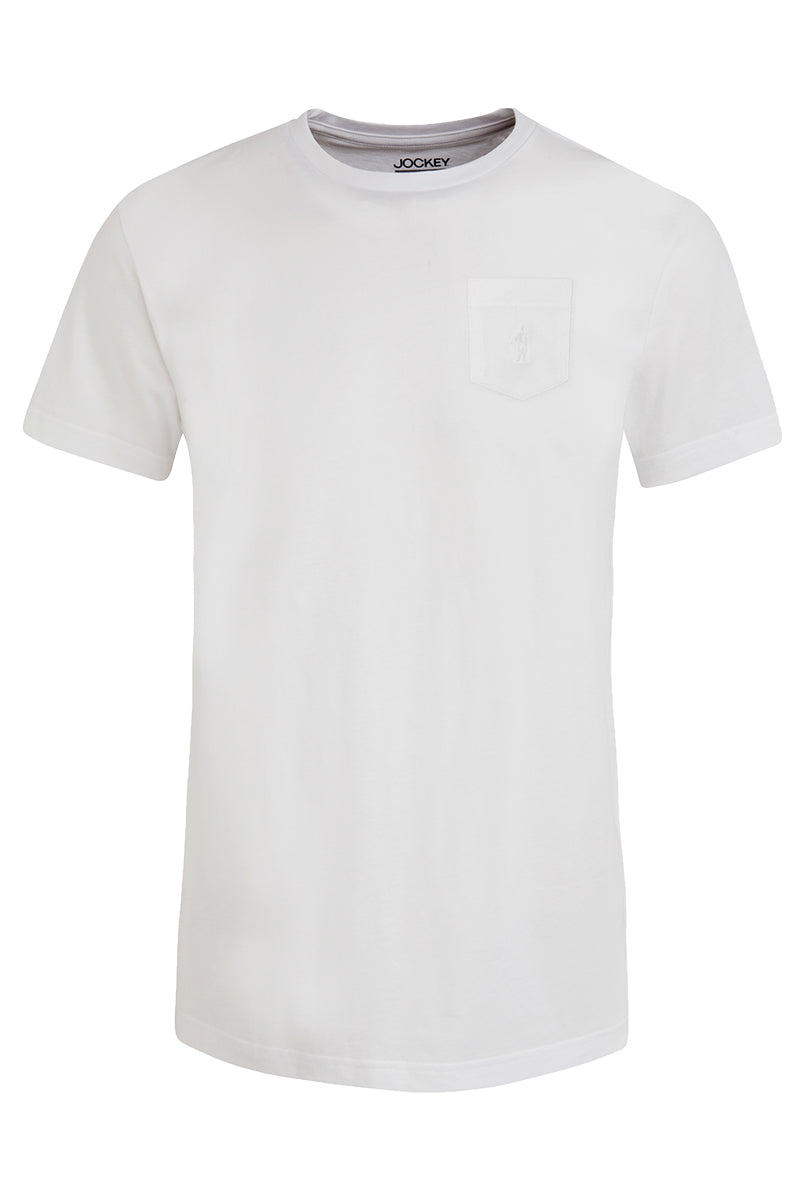 Jockey® 1pc Men's Basic Tee With Embroidery On Pocket | Cotton Single Jersey | Slim Fit | JMT937729