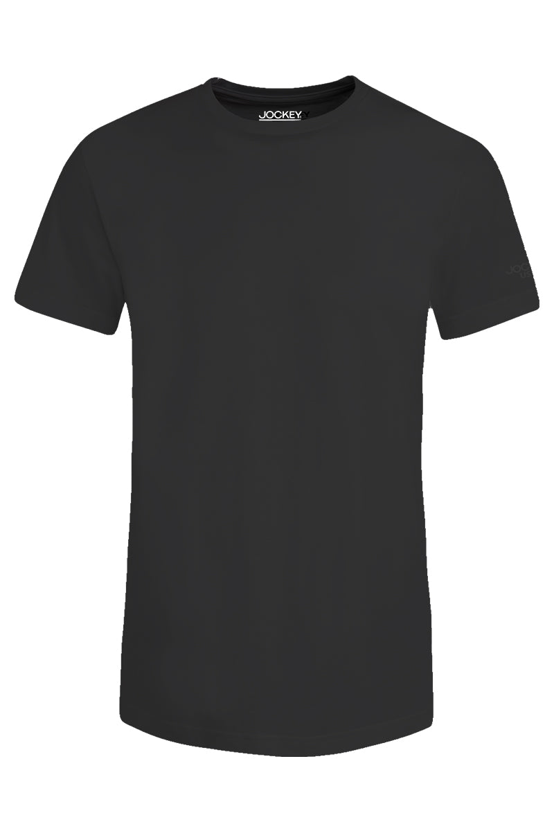 Jockey® Men's Basic Tee With Logo On Sleeve | Cotton Single Jersey | Slim Fit | JMT938617