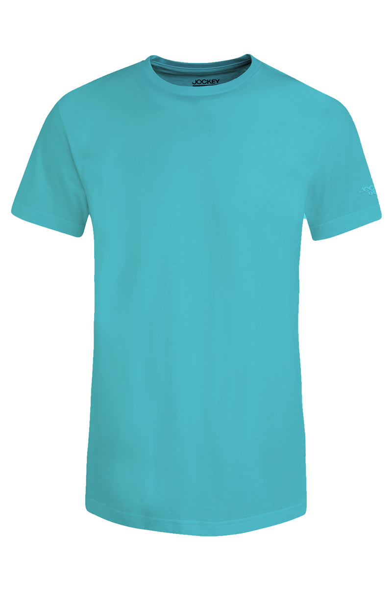 Jockey® Men's Basic Tee With Logo On Sleeve | Cotton Single Jersey | Slim Fit | JMT938617