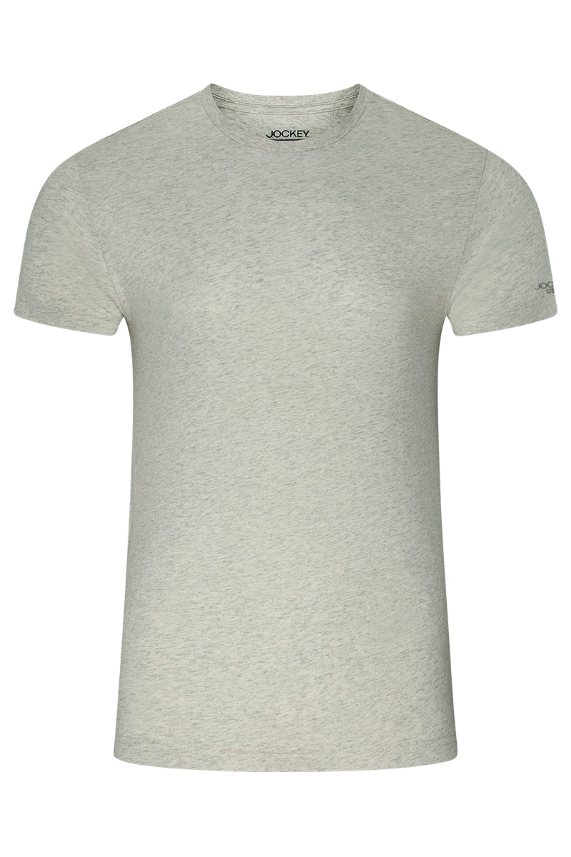 Jockey® Men's Basic Tee With Logo On Sleeve | Cotton Single Jersey | Slim Fit | JMT938617