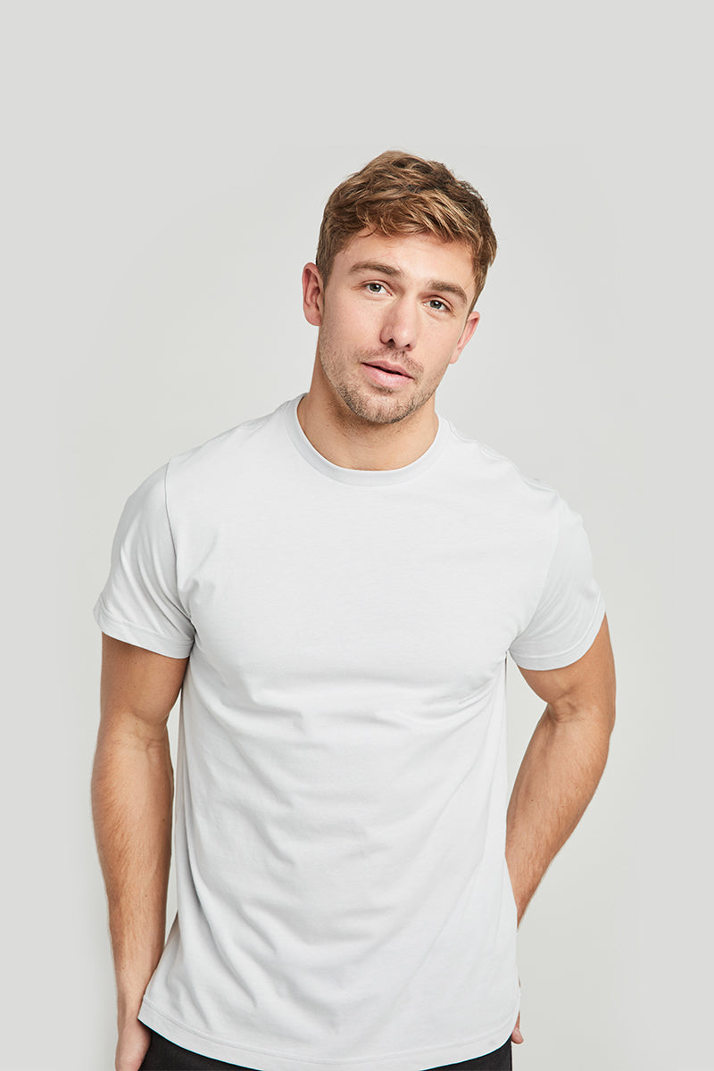 Jockey® Men's Basic Tee With Logo On Sleeve | Cotton Single Jersey | Slim Fit | JMT938617