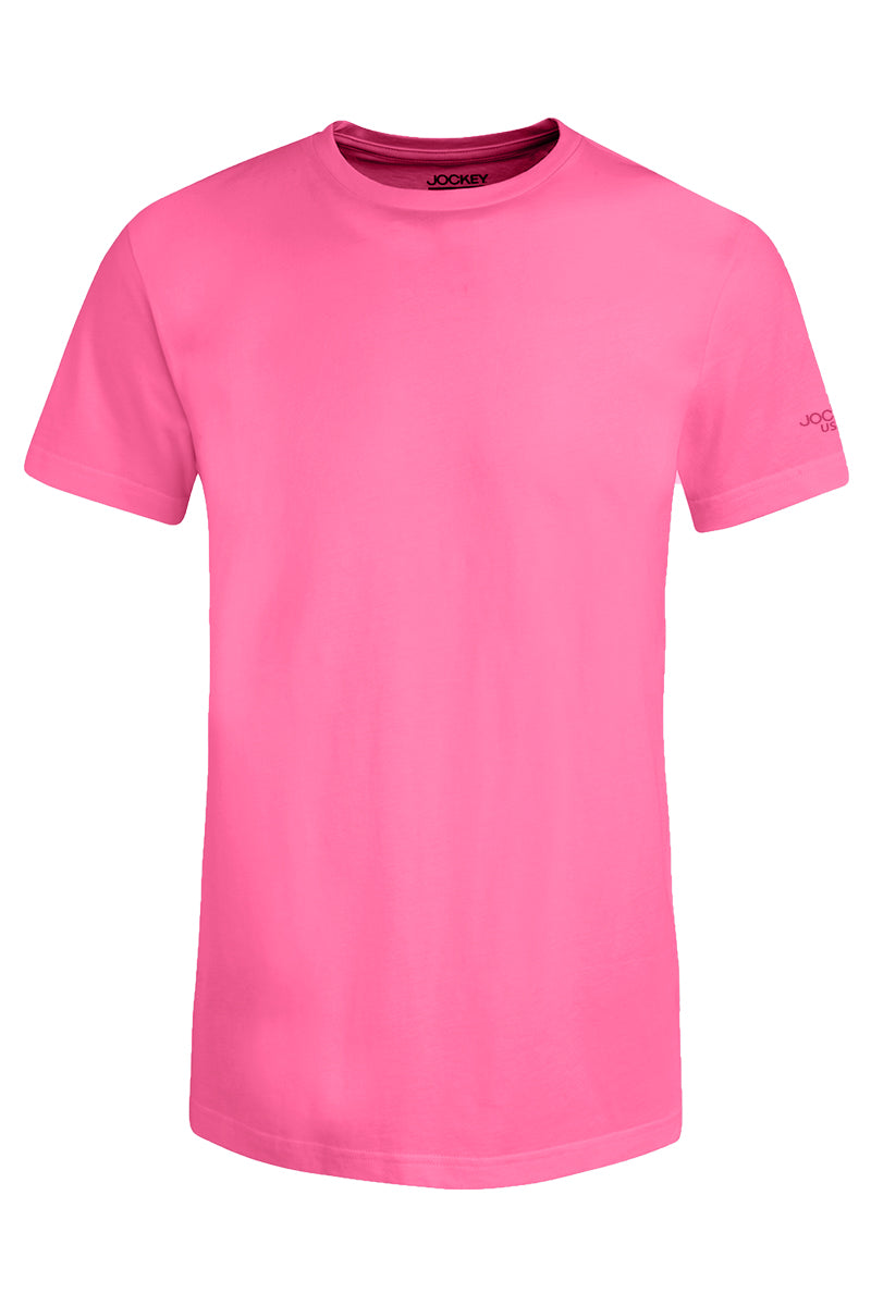Jockey® Men's Basic Tee With Logo On Sleeve | Cotton Single Jersey | Slim Fit | JMT938617
