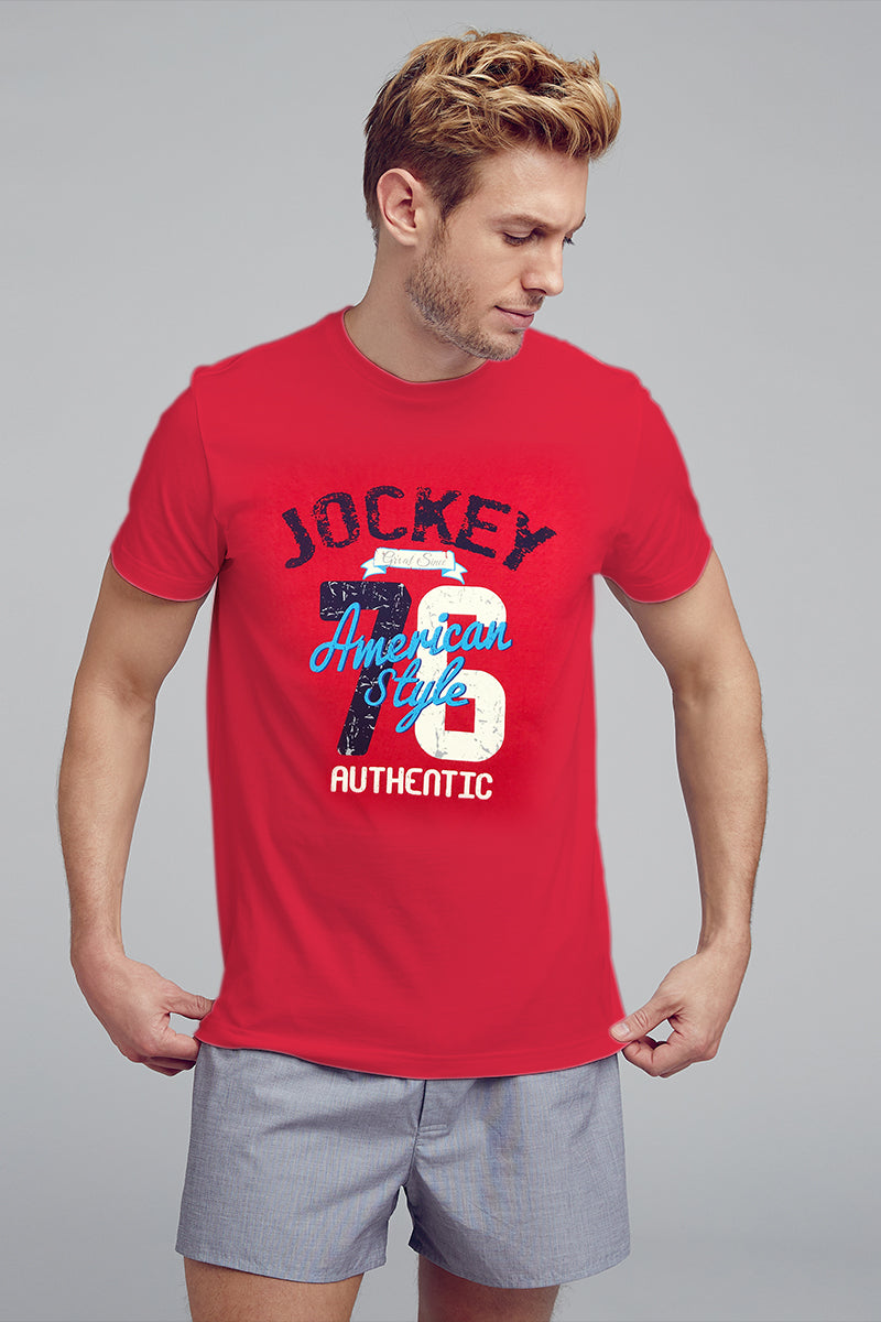 Jockey®️ 1pc Men's Graphic Tee | Cotton Single Jersey | Slim Fit | JMT938618