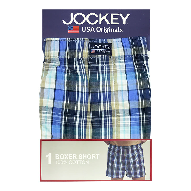 Jockey®️ 1pc Men's Woven Boxer Shorts | Cotton | JMX019511AS1