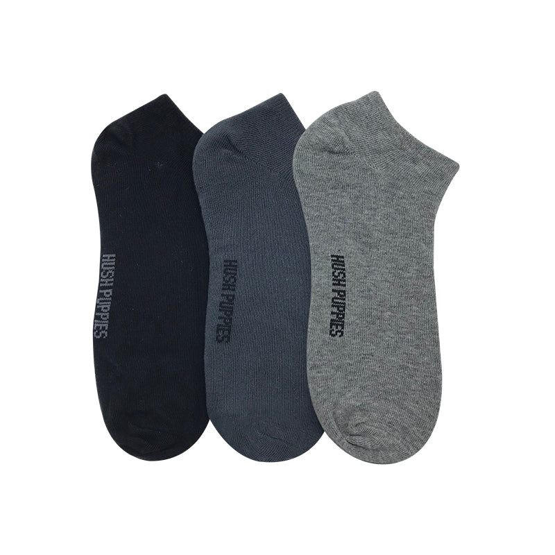 Hush Puppies 3prs Men's Ankle Socks | Cotton | SP4274