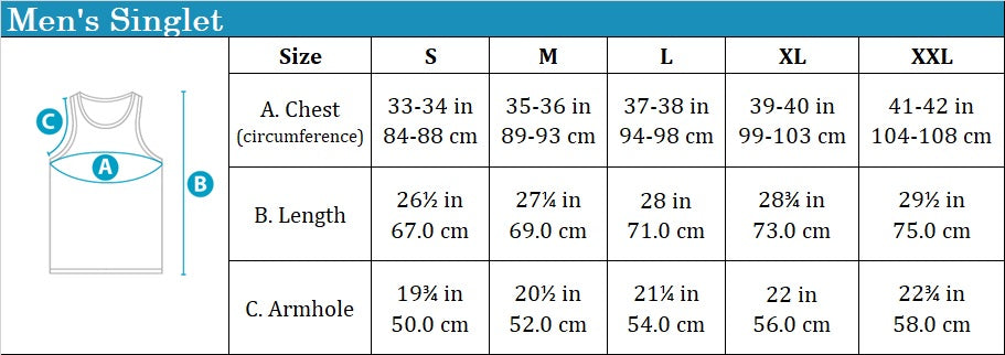 Regatta Crew 1pc Men's Singlet | Cotton Rib | RMN237994