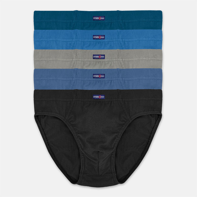 Byford 5pcs Men's Mini Briefs | Combed Cotton | BMB308731AS1 – Inner ...