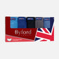 Byford 5pcs Men's Hipster Briefs | Combed Cotton | BMB308732AS1