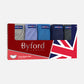 Byford 5pcs Men's Hipster Briefs | Combed Cotton | BMB308732AS1