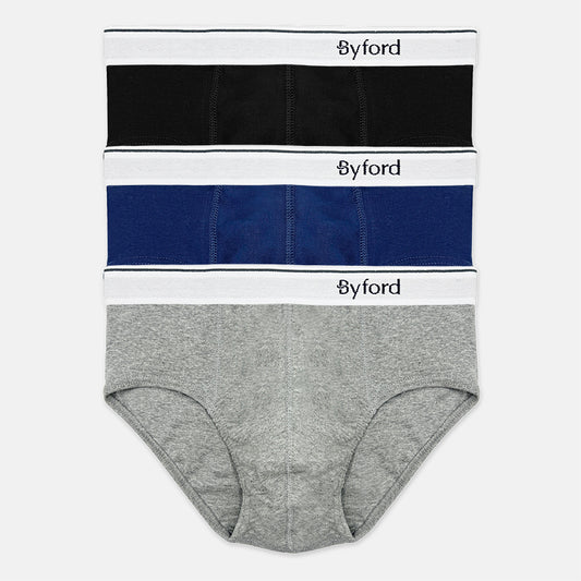 Byford 3pcs Men's Classic Briefs | Cotton Rib | Classic | BMB338687