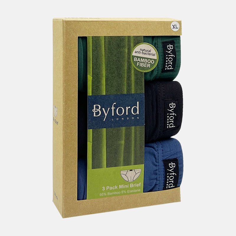Byford 3pcs Men's Briefs | Bamboo Elastane | Mini | BMB907268AS1