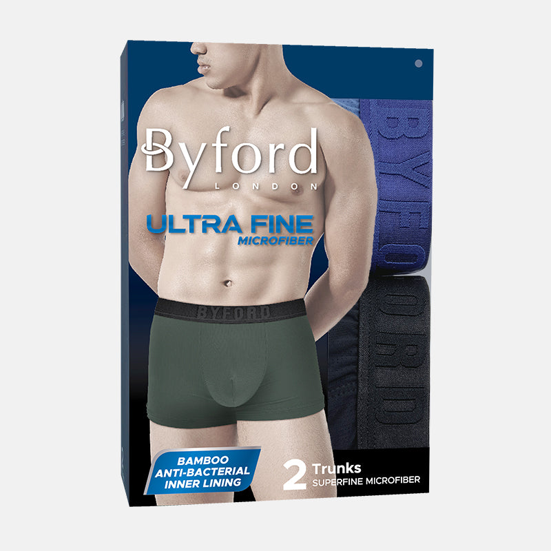 Byford 2pcs Men's Trunks | Ultra Fine | Microfiber | BMX338638