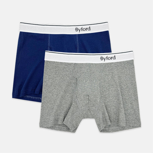 Byford 2pcs Men's Boxer Briefs | Cotton Rib | Classic | BMX338688