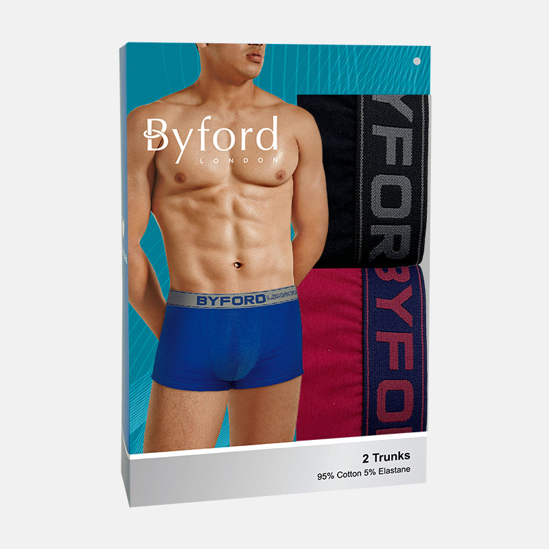 Byford 2pcs Men's Trunks | Cotton Elastane | Inventive | BMX388872AS1